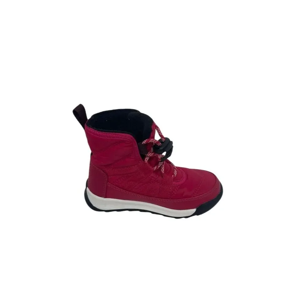 Sorel Whitney II Kids Pink Winter Boots Size 9 Waterproof Lace-Up